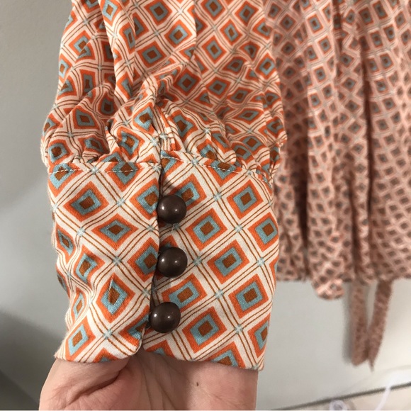 Free People Ivory Combo It Takes Two Sleeve Mini Dress - Picture 5 of 10